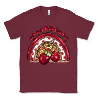 Burgundy cherry rainbow Classic Tee - BarkalooDesign