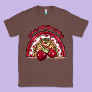 Cherry Rainbow Classic Tee Designed By Barkaloodesign