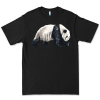 Black walking panda Premium Tee - LillyAllenDesigns