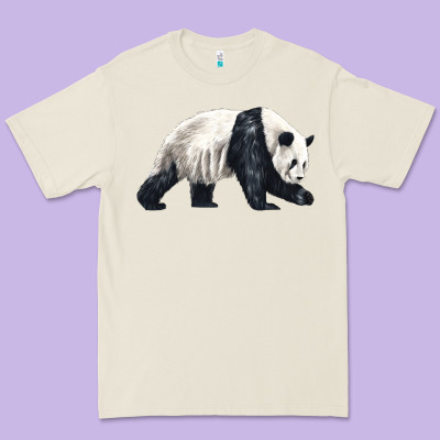 Walking Panda Premium Tee Designed By Lillyallendesigns