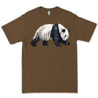 Cacao walking panda Premium Tee - LillyAllenDesigns