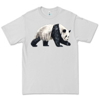 Dove Grey walking panda Premium Tee - LillyAllenDesigns
