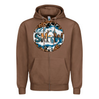 Chestnut Let It Snow Zipper Hoodie - RanaPortraitStore