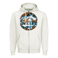 Oatmeal Heather Let It Snow Zipper Hoodie - RanaPortraitStore