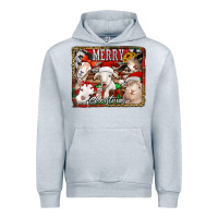 Heather Grey merry christmas goats Urban Hoodie - Jasminsmagicworld