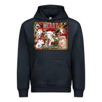 Navy merry christmas goats Urban Hoodie - Jasminsmagicworld