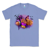 Colony Blue Halloween sneaker and heel afro woman Classic Tee - RanaPortraitStore