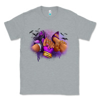 Heather Grey Halloween sneaker and heel afro woman Classic Tee - RanaPortraitStore