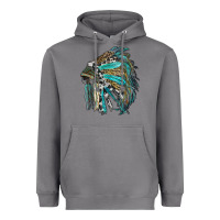 Storm indian feather headdress with western  patterns Heavyweight Hoodie - RanaPortraitStore