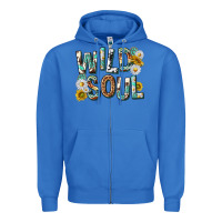 True Royal western wild soul with sunflowers Zipper Hoodie - texasbilliewilder