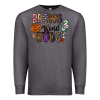 Charcoal Heather Brews And Boos Premium Sweatshirt - CowhideDigitalArt