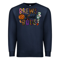 Navy Brews And Boos Premium Sweatshirt - CowhideDigitalArt