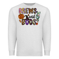 Oatmeal Heather Brews And Boos Premium Sweatshirt - CowhideDigitalArt