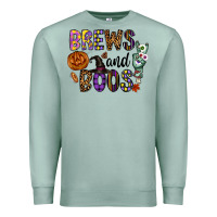Seafoam Brews And Boos Premium Sweatshirt - CowhideDigitalArt