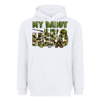 White my daddy is my hero army Heavyweight Hoodie - Zillion Design Studio