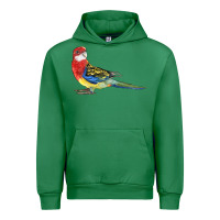 Emerald Rosella Bird Urban Hoodie - LillyAllenDesigns