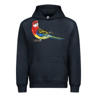 Navy Rosella Bird Urban Hoodie - LillyAllenDesigns