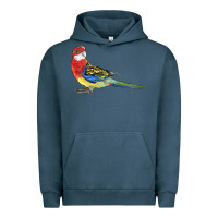 Pigment Midnight Navy Rosella Bird Urban Hoodie - LillyAllenDesigns