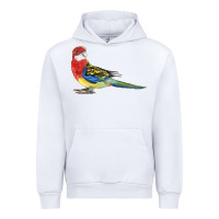 White Rosella Bird Urban Hoodie - LillyAllenDesigns