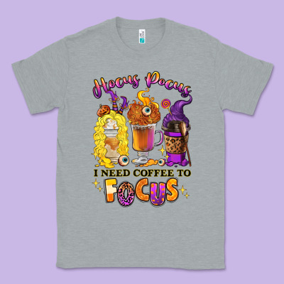 Hocus Pocus I Need Coffee To Focus Classic Tee Designed By Ranaportraitstore