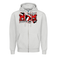 Dove Grey mom volleyball Zipper Hoodie - Zillion Design Studio