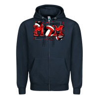 Navy mom volleyball Zipper Hoodie - Zillion Design Studio