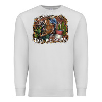 Dove Grey cowboy take me away Premium Sweatshirt - SublimationCraftShop