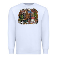 White cowboy take me away Premium Sweatshirt - SublimationCraftShop