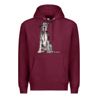 Burgundy Great Dane Dog Premium Hoodie - LillyAllenDesigns