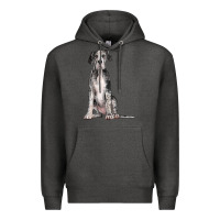 Charcoal Heather Great Dane Dog Premium Hoodie - LillyAllenDesigns