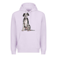 Lilac Great Dane Dog Premium Hoodie - LillyAllenDesigns