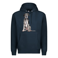 Navy Great Dane Dog Premium Hoodie - LillyAllenDesigns