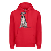 Red Great Dane Dog Premium Hoodie - LillyAllenDesigns