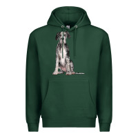 Sports Green Great Dane Dog Premium Hoodie - LillyAllenDesigns