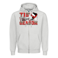Dove Grey tis' the season volleyball Zipper Hoodie - Zillion Design Studio