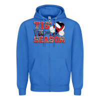 True Royal tis' the season volleyball Zipper Hoodie - Zillion Design Studio