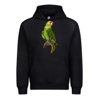 Black New Zealand Paraket Parrot Urban Hoodie - LillyAllenDesigns