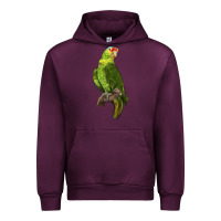 Mauve Wine New Zealand Paraket Parrot Urban Hoodie - LillyAllenDesigns