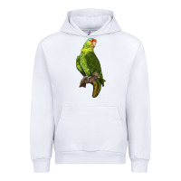 White New Zealand Paraket Parrot Urban Hoodie - LillyAllenDesigns
