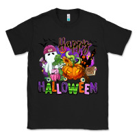 Black Happy Halloween Classic Tee - RanaPortraitStore