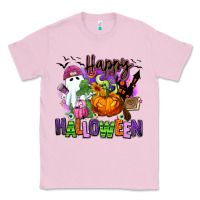 Bubblegum Pink Happy Halloween Classic Tee - RanaPortraitStore