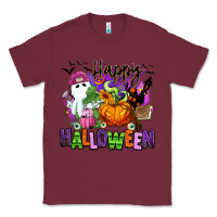 Burgundy Happy Halloween Classic Tee - RanaPortraitStore