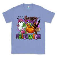 Colony Blue Happy Halloween Classic Tee - RanaPortraitStore