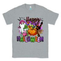 Heather Grey Happy Halloween Classic Tee - RanaPortraitStore