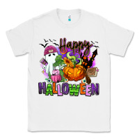 White Happy Halloween Classic Tee - RanaPortraitStore