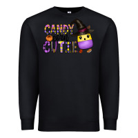 Black Candy Corn Cutie Premium Sweatshirt - CowhideDigitalArt
