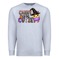 Heather Grey Candy Corn Cutie Premium Sweatshirt - CowhideDigitalArt