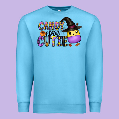 Candy Corn Cutie Premium Sweatshirt Designed By Cowhidedigitalart