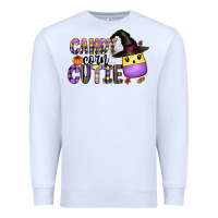 White Candy Corn Cutie Premium Sweatshirt - CowhideDigitalArt