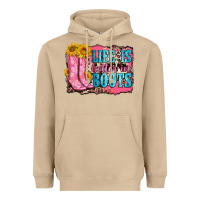 Mushroom life is better in boots Heavyweight Hoodie - Zillion Design Studio